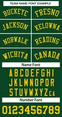 Green Gold Classic Basketball Jersey 2