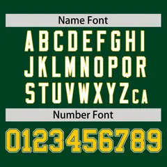 Green Gold Classic Sleeveless Baseball Jersey 4