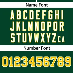 Green Gold Flame Graffiti Authentic Baseball Jersey 4