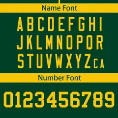 Green Gold Full Button Classic Baseball Jersey 4