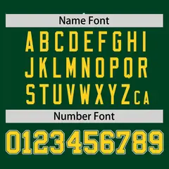 Green Gold Gradient Authentic Baseball Jersey 6