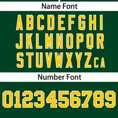 Green Gold Gradient Ribbed Authentic Baseball Jersey 4