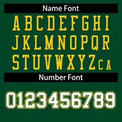 Green Gold-Green Classic Style Authentic Football Jersey 4
