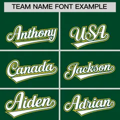 Green Gold Ice Cream Helmet Pattern Hockey Jersey 3
