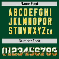 Green Gold Ice Cream Helmet Pattern Hockey Jersey 4