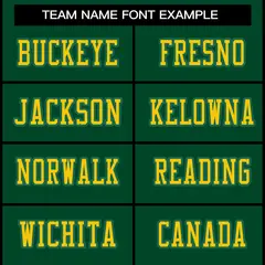 Green Gold-Kelly Green Football Jersey 3