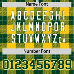 Green Gold Plaid Varsity Letterman Baseball Jacket 4