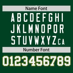 Green Gold Raglan Round-Neck Hockey Jersey 4