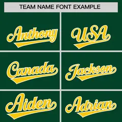 Green Gold Shoulder Color Block Varsity Letterman Jacket Hoodie 5