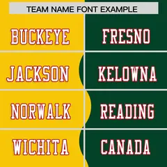 Green Gold Split Mesh Authentic Football Jersey 3