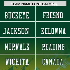 Green Gold Star Gradient Flag Football Jersey 3