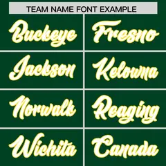 Green Gold Star Pattern Raglan Sleeves Football Jersey 3