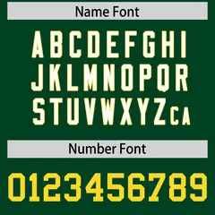 Green Gold Star Pattern Raglan Sleeves Football Jersey 4
