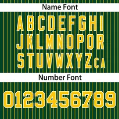 Green Gold Stripe Authentic Pullover Baseball Jersey 4