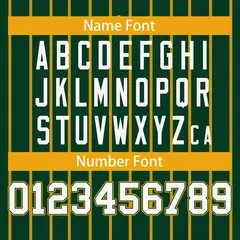 Green Gold Stripe Full Button Authentic Baseball Jersey 4