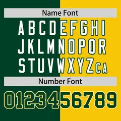 Green Gold Two Tone Striped Authentic Baseball Jersey 4