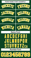 Green Gold-White Classic Basketball Jersey 2