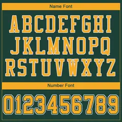 Green Gold-White Classic Mesh Football Jersey 3