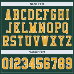Green Gold-White Classic Mesh Football Jersey 3