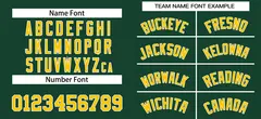 Green Gold-White Classic Style Authentic Baseball Jersey 3
