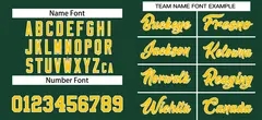 Green Gold-White Classic Style Authentic Baseball Jersey 3