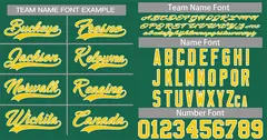 Green Gold-White Classic Style Authentic Baseball Jersey 3