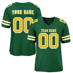 Green Gold-White Classic Style Authentic Football Jersey 1