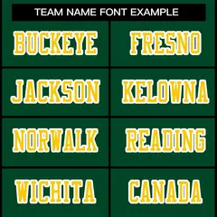 Green Gold-White Classic Style Authentic Football Jersey 3
