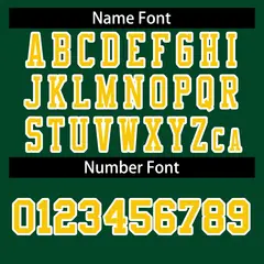 Green Gold-White Classic Style Authentic Football Jersey 4