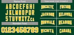 Green Gold-White Classic Style Authentic Football Jersey 3