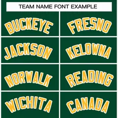 Green Gold-White Classic Style Hockey Jersey 3