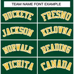 Green Gold-White Classic Style Hockey Jersey 3