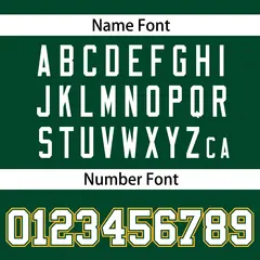 Green Gold-White Classic V-Neck Hockey Jersey 3