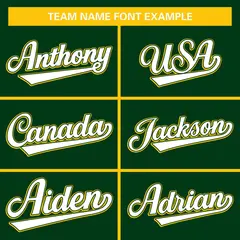 Green Gold-White Color Block Varsity Letterman Baseball Jacket 5