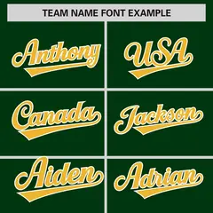 Green Gold-White Color Block Varsity Letterman Jacket 3
