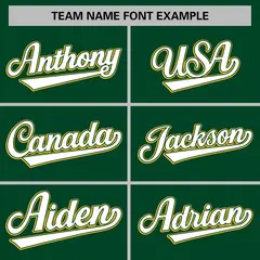 Green Gold White-Green Color Block Varsity Baseball Jacket 5
