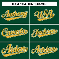 Green Gold-White Raglan Sleeves Waterproof Jacket 3