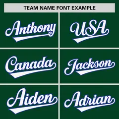 Green Gold-White Raglan V-Neck Hockey Jersey 3
