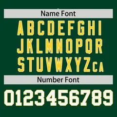 Green Gold-White Raglan V-Neck Hockey Jersey 4