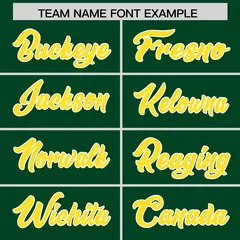 Green Gold White Side Stripe Authentic Football Jersey 3