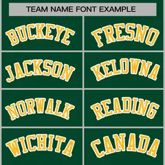 Green Gold-White Varsity Full-Snap Letterman Jacket 5