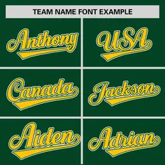 Green Gold Zebra Stripes Graffiti Authentic Baseball Jersey 3