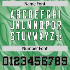 Green Graffiti Pattern Authentic Football Jersey 4