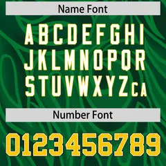 Green Graffiti Pattern Authentic Football Jersey 4