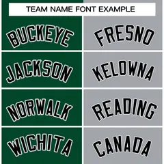 Green Gray-Black Two Tone Split Varsity Letterman Jacket 5