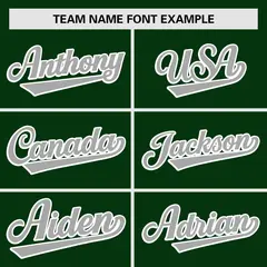 Green Gray Raglan Sleeves Authentic Baseball Jersey 3