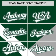 Green Gray Raglan Varsity Letterman Baseball Jacket 3