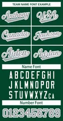 Green Gray-White Classic Hockey Jersey 3