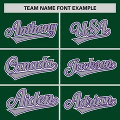 Green Gray-White Raglan Sleeves Authentic Baseball Jersey 3