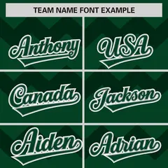 Green Gray-White Ripple Design Authentic Baseball Jersey 4